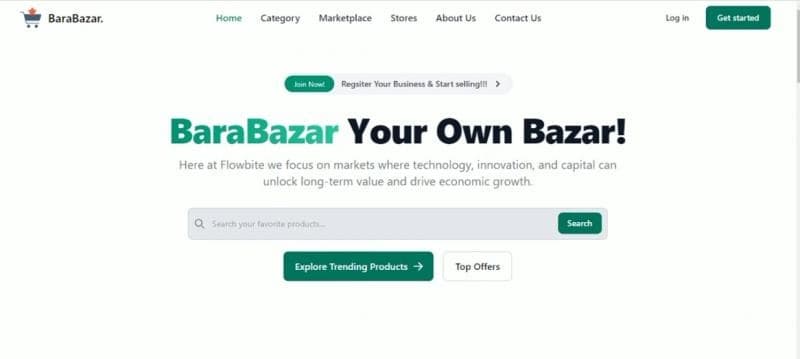 BaraBazar - Multivendor website